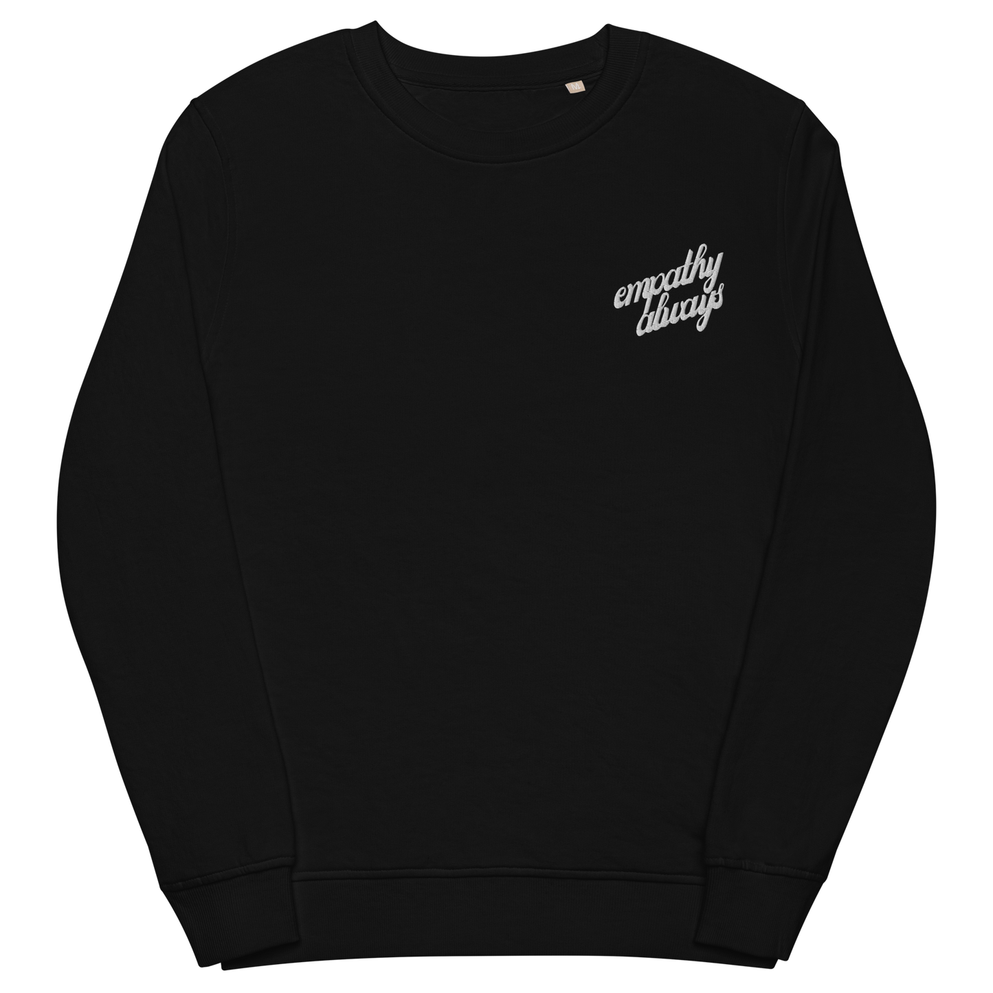 Unisex Empathy Always Embroidered Organic Sweatshirt